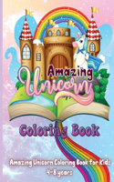 Amazing Unicorn Coloring Book: Awesome Unicorn Coloring Book For Kids And Teens, Learn Country Activity Book, Premium Quality Paper, Beautiful Illustrations, perfect for boys and 