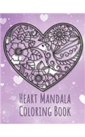Heart Mandala Coloring Book