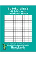 Sudoku 15x15 - 106 Griglie vuote