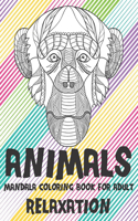 Mandala Coloring Book for Adult Relaxation - Animals