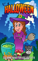 Halloween Coloring Book For Kids Ages 4-8