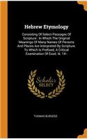 Hebrew Etymology