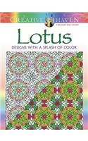 Creative Haven Lotus: Designs with a Splash of Color: (Creative Haven)
