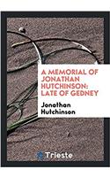 A Memorial of Jonathan Hutchinson