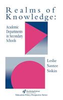 Realms Of Knowledge: Academic Departments In Secondary Schools(Biotol, Biotechnology by Open Learning)