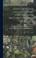 Sensitive Plant Species Survey, Garfield and McCone Counties, Montana
