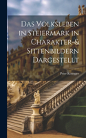 Volksleben in Steiermark in Charakter-& Sittenbildern Dargestellt