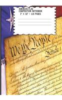 American Flag Composition Notebook