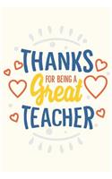 Thanks for Being a Great Teacher