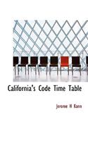 California's Code Time Table