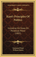 Kant's Principles Of Politics