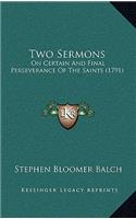 Two Sermons