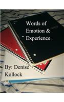 Words of Emotion & Experience