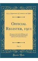 Official Register, 1911, Vol. 1