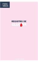 Registro de Glucosa Para Ninos: (libro de Registro de 6 Meses Para Ninos Con Diabetes) Rosado