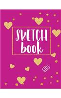 Sketch Book Girls: Blank Doodle Draw Sketch Book