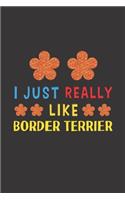 I Just Really Like Border Terrier: Dog Training Logbook For Peoples Who Loves Their Border Terrier Dog
