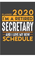 Planner 2020 for retired SECRETARY