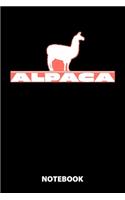 Alpaca Notebook: 100 Dotted Pages - 6X9 Inches - Sketchbook - Diary - Journal - For Men And Women - Christmas Or Birthday Gift For Him And Her - Funny Gift Idea - Fo