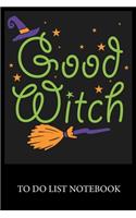 Good Witch: To Do List & Dot Grid Matrix Journal Checklist Paper Daily Work Task Checklist Planner School Home Office Time Management