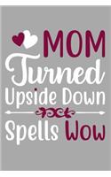 Mom Turned Upside Down Spells Wow