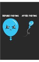 Before Farting After Farting