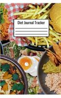 Diet Journal Tracker: Diet Journal Logbook To Write Down Daily Food Intake Carbs Fiber Calories Sugar Fat - Diet Notebook For Weight Loss