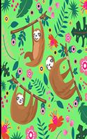 Ariana: Light Green Sloth Sketch Book, 366 Pages Sketch Pad, Sloth Sketchbook, Cute Sloth Cover Drawing Book