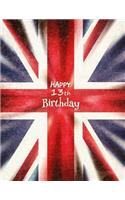 Happy 13th Birthday: Notebook, Journal, Diary, 365 Lined Pages, Union Jack Themed Birthday Gifts for 13 Year Boys or Girls, Kids, Teens, Daughter or Son, Sister or Brother, Granddaughter or Grandson, Best Friend, Book Size 8 1/2 X 11