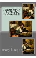 Poems upon several occasions