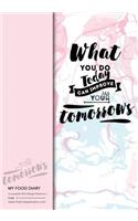 My Food Diary - Compatible With Weight Watchers - What You Do Today Ca: Perfect Bound 155 Pages, Meal Planner, Notes, To Do - 10 Weeks Food Tracking, Beverage Tracker, Optional Exercise Plan. Size: 7in x 10in