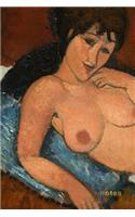 Notes: Amedeo Modigliani Nude on a Blue Cushion Notebook: 175-Page College-Ruled Modigliani Notebook(1 Iconic Art Notebooks)