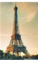 Eiffel Tower in the Late Afternoon - Lined Notebook with Margins: 101 Pages, Medium Ruled, 6 x 9 Journal, Soft Cover