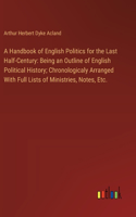 Handbook of English Politics for the Last Half-Century
