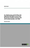 Zur Bedeutung und Einfluss der jüdischen Bevölkerung auf den deutschen Fußball zwischen der Jahrhundertwende und 1938