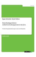 Datenbankgestütztes Artikelverwaltungssystem mit Java