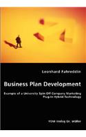 Business Plan Development- Example of a University Spin Off Company Marketing Plug-In Hybrid Technology