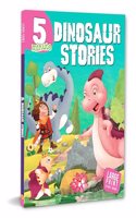 Story Book: 5 Minute Dinosaur Stories - Large Print Story Book