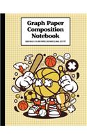 Graph Paper Composition Notebook Quad Rule 5x5 Grid Paper - 150 Sheets (Large, 8.5 x 11"): Sport Kid