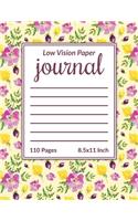 Low Vision Paper Journal
