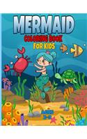 mermaid coloring book for kids ages 2-9
