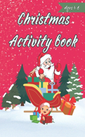 Christmas Activity Book For Kids 4-6