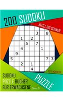200 Sudoku Mittel bis Schwer