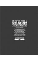 Millwright: Millwright notebook, Millwright Fathers day notebook.8.5 x 11 size 120 Lined Pages Millwright Fathers day Journal