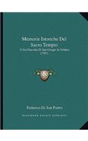 Memorie Istoriche Del Sacro Tempio