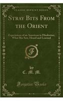 Stray Bits from the Orient: Experiences of an American in Hindostan; What She Saw, Heard and Learned (Classic Reprint)