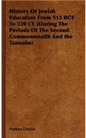 History of Jewish Education from 515 Bce to 220 Ce (During the Periods of the Second Commonwealth and the Tannaim)