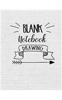 Blank Notebook Drawing: Blank Doodle Draw Sketch Books