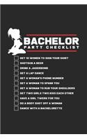 Bachelor party checklist