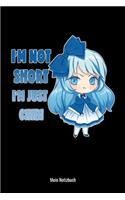 I'm Not Short I'm Just Chibi Mein Notizbuch: Anime Manga Comic Notitzbuch: 6x9 A5 Blank Journal Oder Tagebuch Für Kinder, Männer Und Frauen